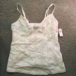 NWT Old Navy Eyelet Tank Top